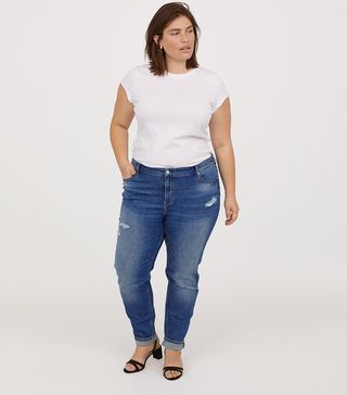 H&M + Girlfriend Regular Jeans