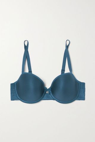 Chantelle + Alto Jersey, Tulle and Lace Underwired T-shirt Bra