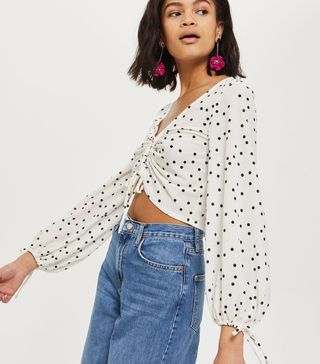 Topshop + Spot Ruch Blouson Top