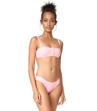 Solid 
Striped x Staud + Alice Bikini Top