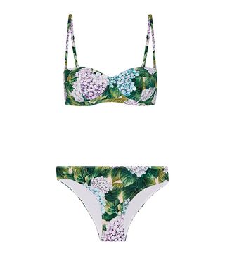 Dolce & Gabbana + Floral-Print Bikini