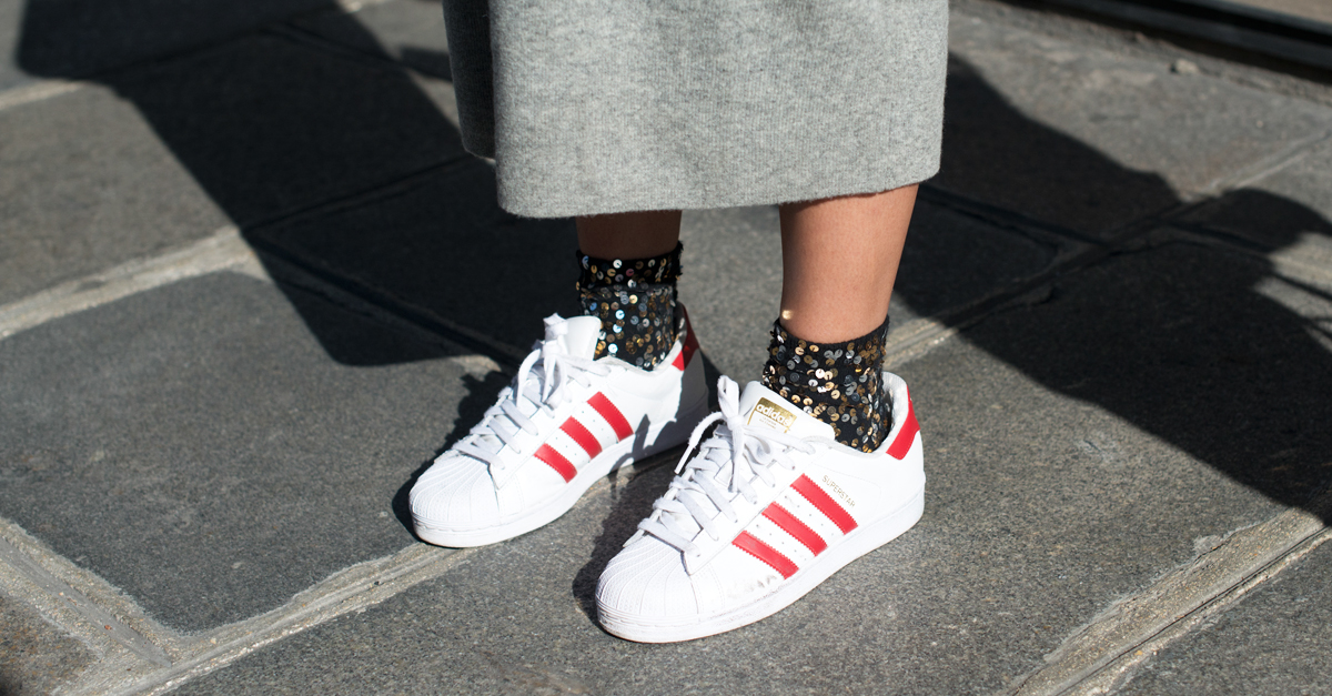 adidas gazelle silver green womens Y-3 Superstar Sneakers - Core White/Talc/Black main image 1