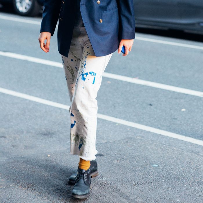 How to Take Paint Off Jeans in 6 Easy Steps Who What Wear