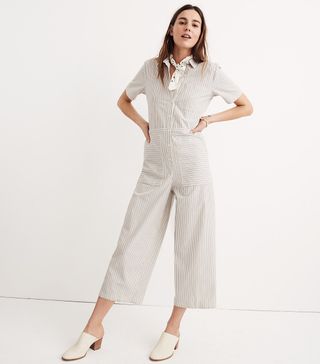 Madewell + Striped Utility Jumpsuit