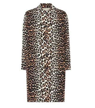Ganni + Fabre Leopard-Printed Cotton Coat