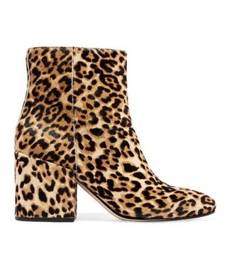 Sam Edelman + Taye Leopard-Print Calf Hair Ankle Boots