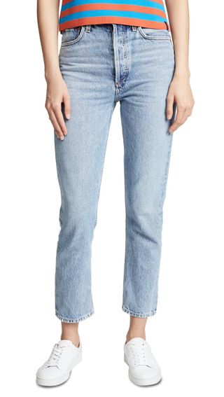 Agolde + Riley High Rise Cropped Jeans