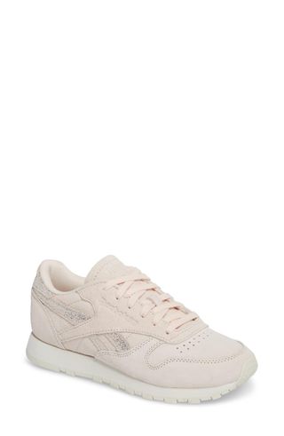 Reebok + Classic Shimmer Leather Sneakers