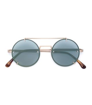 Vera Wang + Round Frame Sunglasses