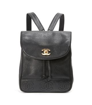 Vintage Chanel + Caviar CC Backpack