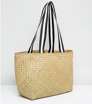 ASOS + Reclaimed Vintage Inspired Straw Shoulder Bag