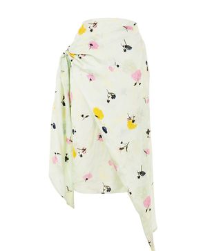 Topshop + Marble Bloom Print Sash Skirt by Boutique