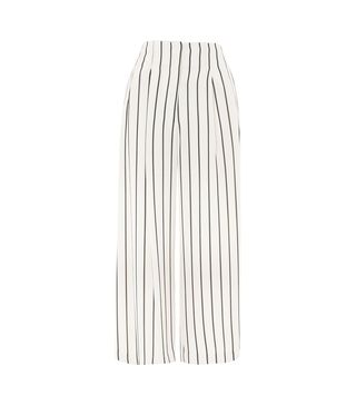 Topshop + Stripe Crop Wide Trousers