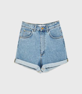 Zara + Mom Fit Bermuda Shorts