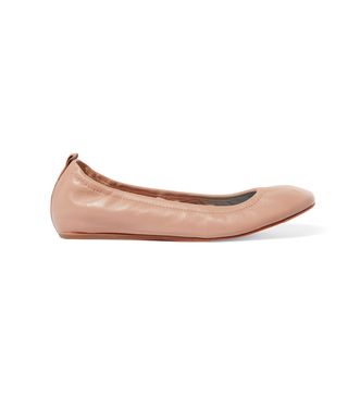 Lanvin + Glossed-Leather Ballet Flats
