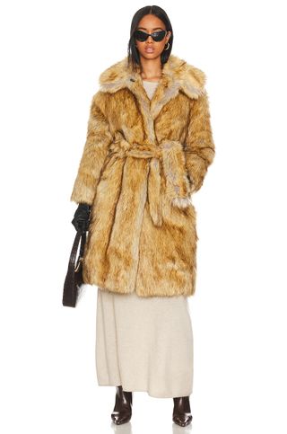 Jakke Katrina + Faux Fur Coat