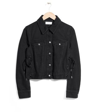 & Other Stories + Lace-Up Denim Jacket