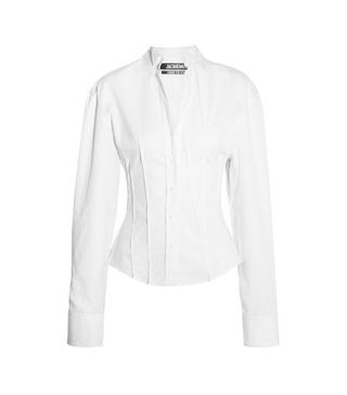Jacquemus + La Chemise Pinces Pinstriped Cotton-Poplin Shirt