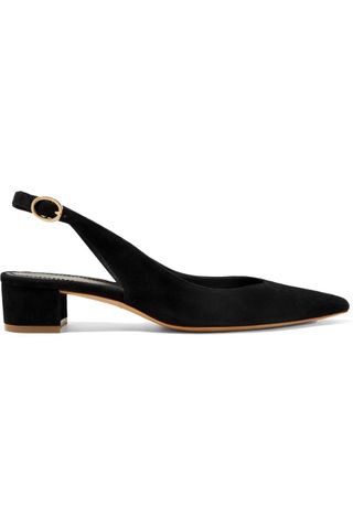 Mansur Gavriel + Suede Slingback Pumps