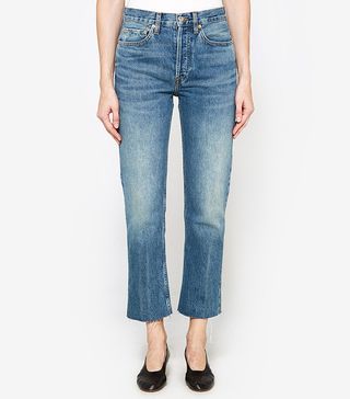 Re/Done + High-Rise Stove Pipe Jeans