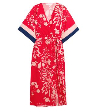 Borgo de Nor + Raquel Floral-Print Crepe de Chine Midi Dress