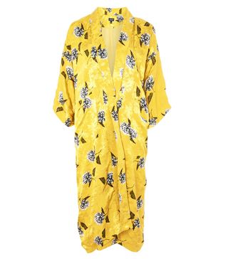 Topshop + Floral Print Maxi Kimono Jacket