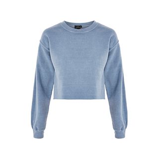 Topshop + Cropped Sweatshirt