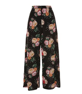 Topshop + Floral Print Culotte Trousers