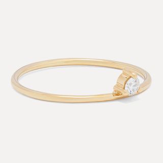 Mizuki + Baby Tiara 14-karat Gold Diamond Ring