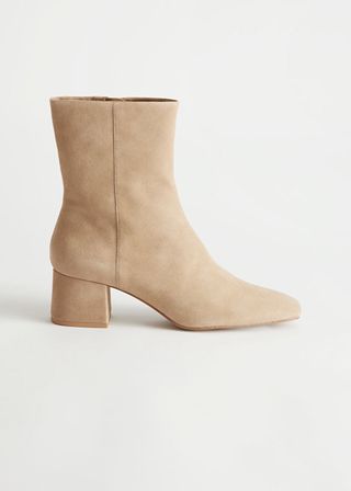 & Other Stories + Block Heel Leather Boots