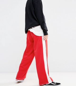 Adolescent Clothing + Wide Leg Joggers With Side Stripe