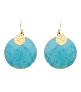 Carousel Jewels + Turquoise Disc Earrings