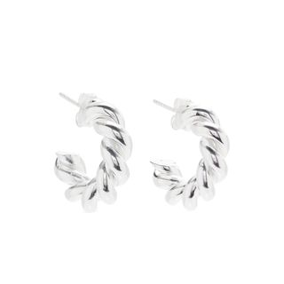 Isabel Lennse + Extra Small Sterling Silver Hoop Earrings