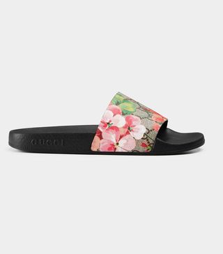 Gucci + GG Blooms Supreme Slide Sandal