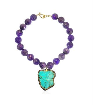 Beck + Turquoise and Amethyst Necklace
