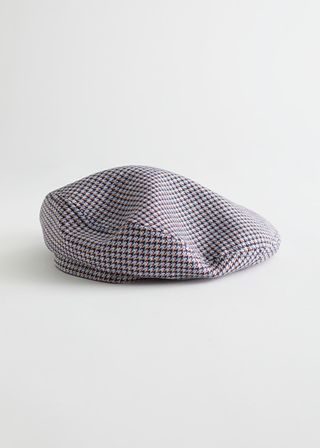 & Other Stories + Houndstooth Tonal Beret