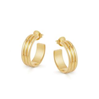 Missoma + Gold Ancien Hoop Earrings
