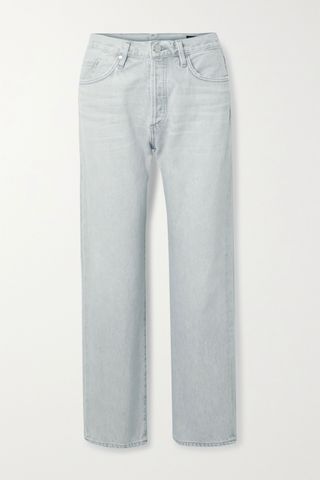 Goldsign + The Relaxed Straight Organic High-Rise Jeans