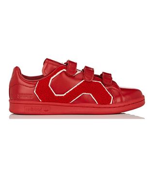 Adidas x Raf Simons + Stan Smith Comfort Badge Leather Sneakers