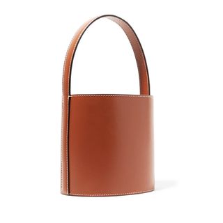 Staud + Bissett Leather Bucket Bag