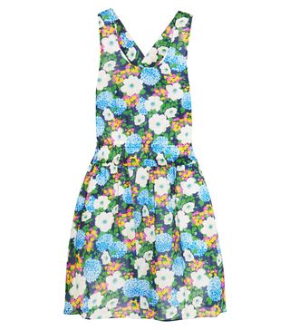 Carven + Floral-Print Cotton-Voile Mini Dress