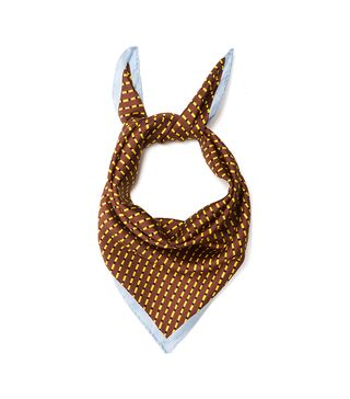 Diane von Furstenberg + Stripe-Print Silk Scarf