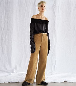 Urban Outfitters + Cord Frayed Trousers