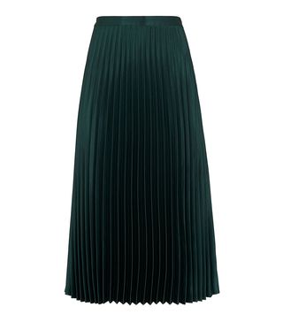 Whistles + Satin Pleated Skirt