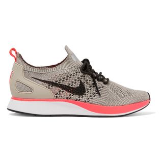 Nike + Air Zoom Mariah Leather-Trimmed Flyknit Sneakers