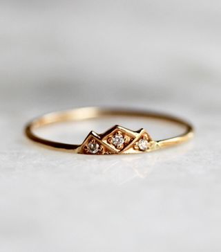 Liesel Love + 14K Diamond Mountain Ring