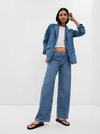 Gap + Low RIse Wide-Leg Jeans