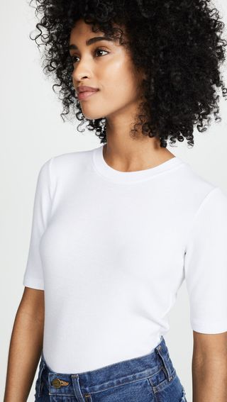 Goldie + Ribbed Elbow Sleeve T-Shirt