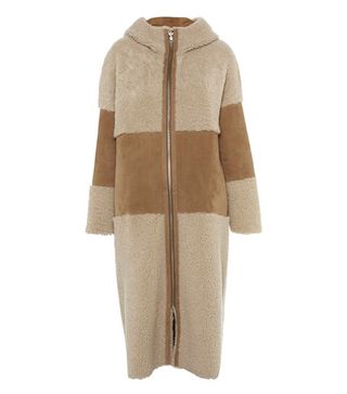 Whistles + Hooded Sheepskin Coat