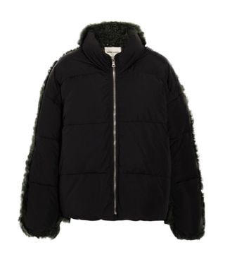 Sandy Liang + Lorne Shearling and Shell Quilted Down Jacket